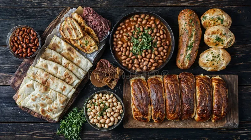 Serbian food items